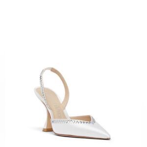 Stuart Weitzman
crystal-embellished slingback 110mm pumps